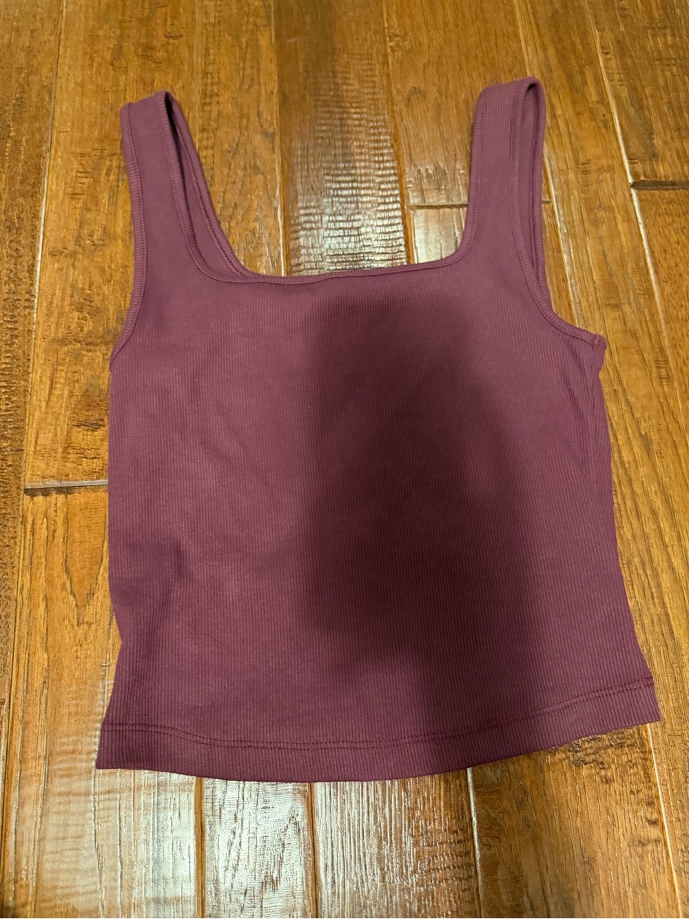 Old Navy Sleeveless Ribbed Crop Tank Top - Plum